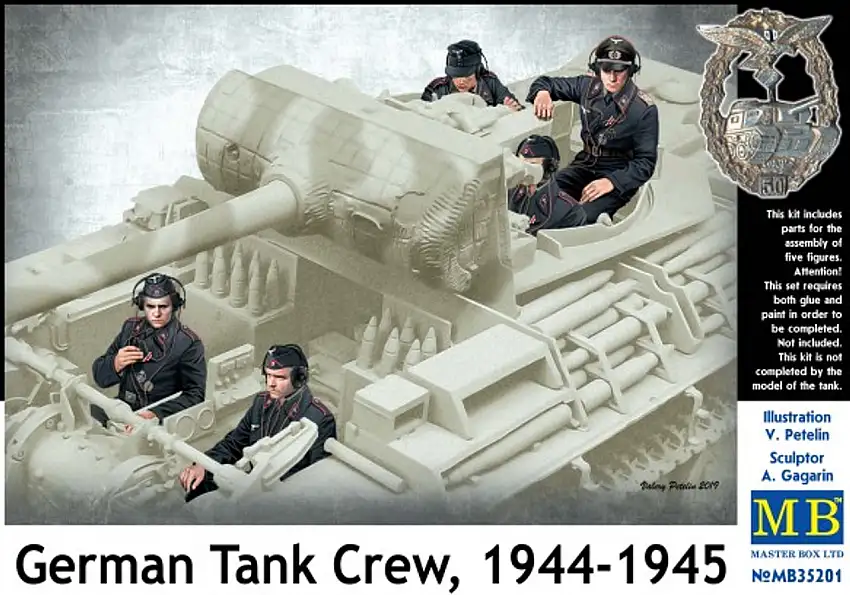 German Tank Crew Riders 1944-1945 (5) 1/35 Master Box Models