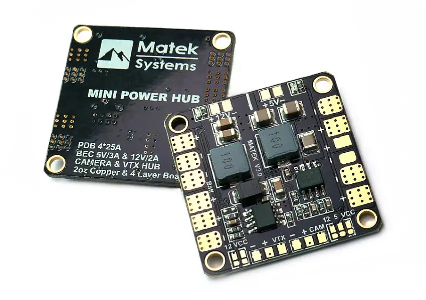 Matek - Mini Power Hub with 5V & 12V BEC