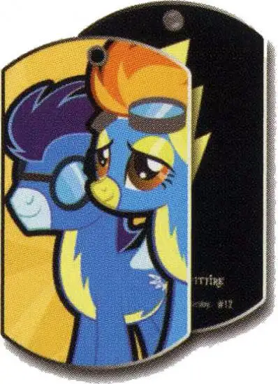 My Little Pony Friendship is Magic Dog Tags Spitfire & Soarin Dog Tag #12 [Loose]