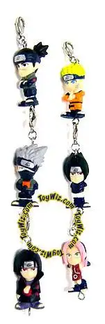 Naruto Glow Set of 6 Mini Figure Keychains