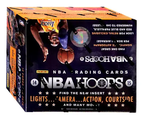 NBA Panini 2014-15 Hoops Basketball Trading Card RETAIL Box [10 Packs, 1 Autograph OR Memorabilia Card!]