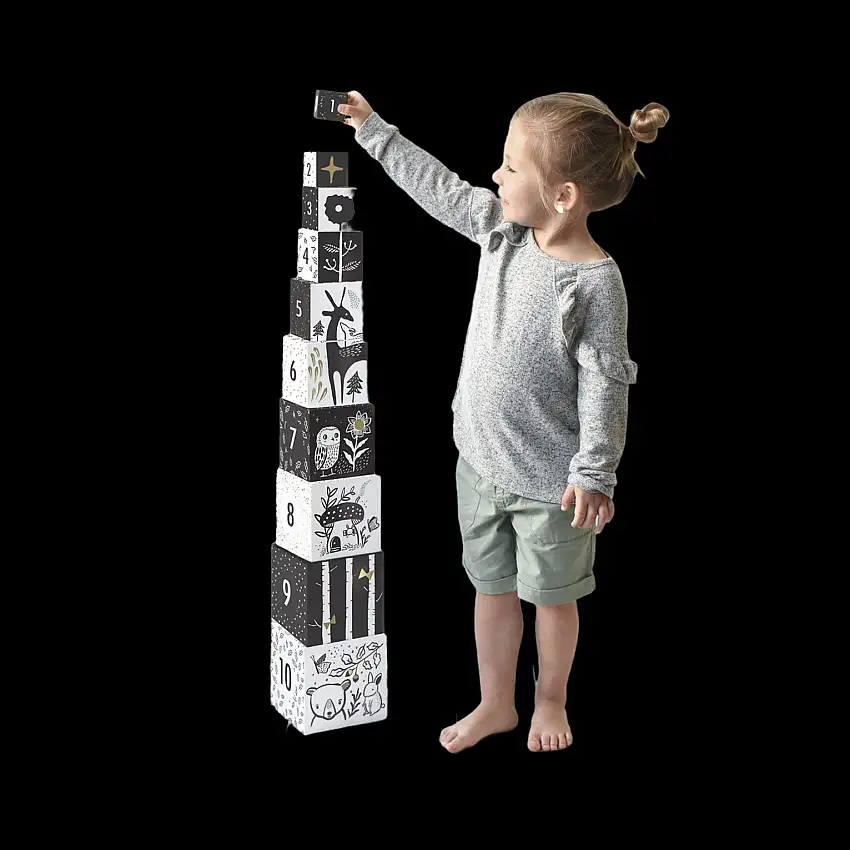 Nesting Blocks - Woodland Numbers