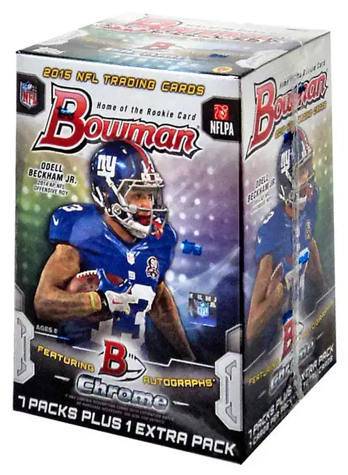 NFL Bowman 2015 Chrome Football Trading Card BLASTER Box [8 Packs]