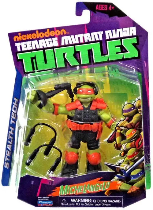 Teenage Mutant Ninja Turtles Nickelodeon Stealth Tech Michelangelo Action Figure [Without Zip Line]