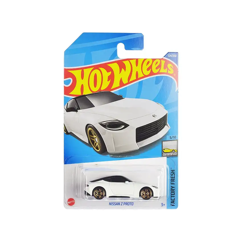 Nissan Z Proto White Metallic with Black Top "Factory Fresh" Series Diecast Model Car by Hot Wheels