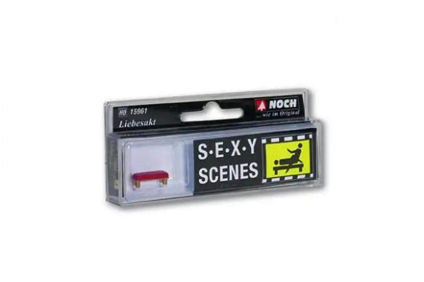 Sexy Scenes: Lovers in Action on Bench HO Scale Noch