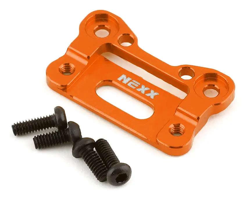NEXX Racing Aluminum Front Bumper Mount Base (Orange)