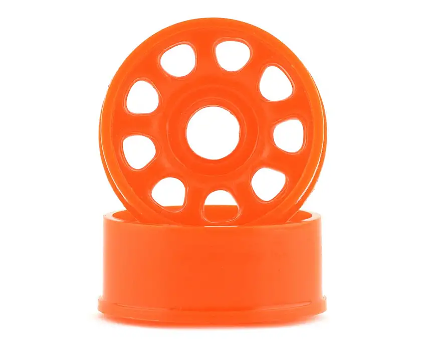NEXX Racing Mini-Z 2WD 9 Spoke Front Rim (2) (Neon Orange) (0mm Offset)