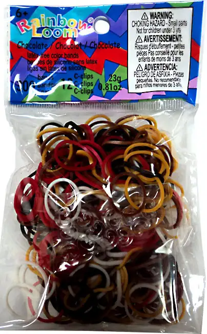 Rainbow Loom Chocolate Mix Rubber Bands Refill Pack RL40 [300 Count]
