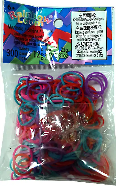 Rainbow Loom Mermaid Mix Rubber Bands Refill Pack RL39 [300 Count]