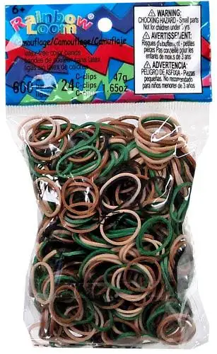 Rainbow Loom CAMO Rubber Bands Refill Pack [600 Count]