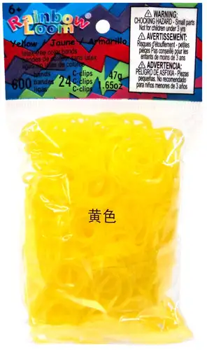 Rainbow Loom Jelly Yellow Rubber Bands Refill Pack RL9 [600 Count]