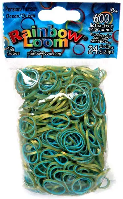 Rainbow Loom Persian Ocean Rubber Bands Refill Pack [600 Count]