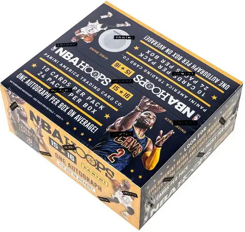 NBA Panini 2015-16 Hoops Basketball Trading Card RETAIL Box [24 Packs, 1 Autograph]