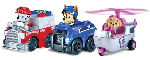 Paw Patrol Rescue Racer Rescue Marshall, Spy Chase & Skye Figure 3-Pack [Figure Does Not Come Out!]