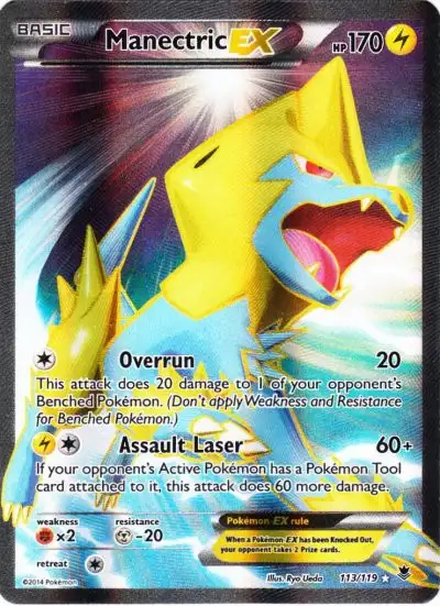 Pokemon X & Y Phantom Forces Ultra Rare Manectric EX #113