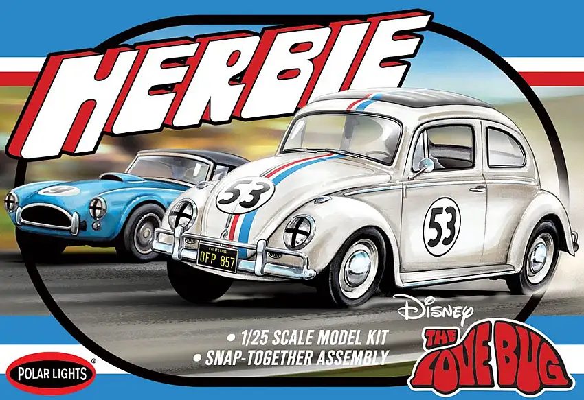 Herbie The Love Bug VW Beetle Racing Car (Snap) 1/25 Polar Lights