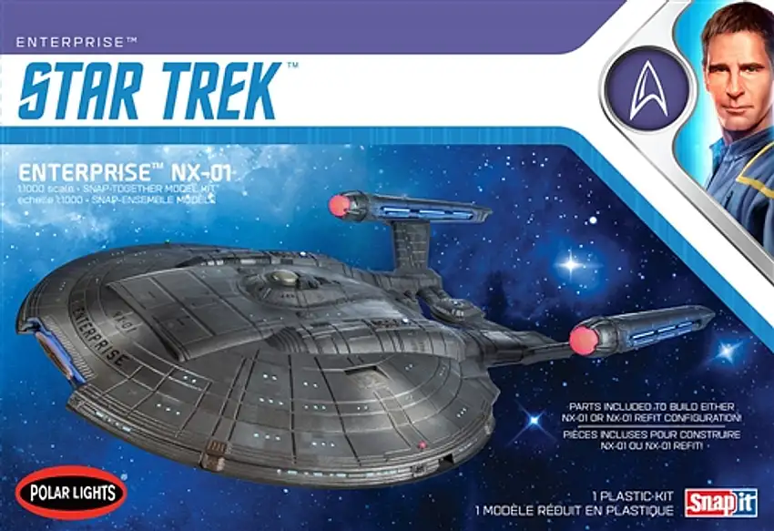 Star Trek USS Enterprise NX01 (Snap) 1/1000 Polar Lights