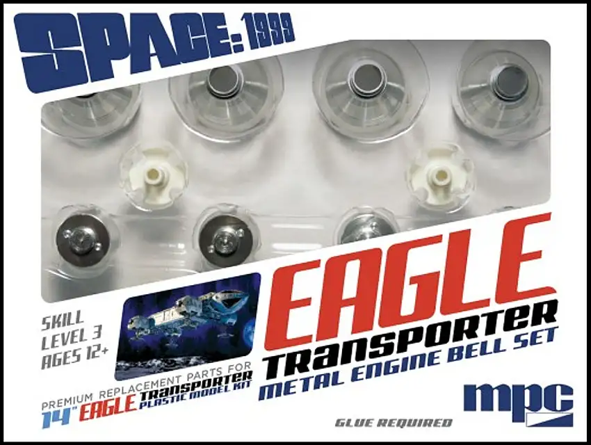 Space 1999: Eagle Transporter Metal Engine Bell Set for New Tool MPC 1/72 (PLLMKA38)
