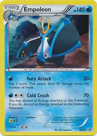 Pokemon Black & White Promo Holo Rare Empoleon BW56
