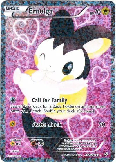 Pokemon Black & White Legendary Treasures Radiant Collection Ultra Rare Emolga RC23 [2013] [Lightly Played]