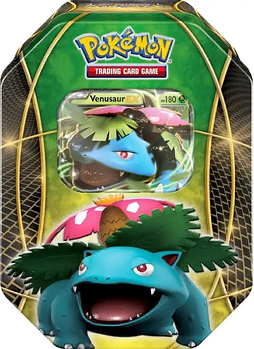 Pokemon XY Venusaur-EX Tin Set [4 Booster Packs & Promo Card]