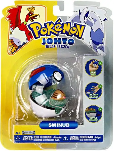 Pokemon Johto Edition Pop n Battle Swinub Pokeball