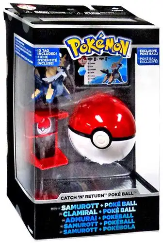 Pokemon Catch n Return Pokeball Samurott & Poke Ball Trainer's Choice Figure