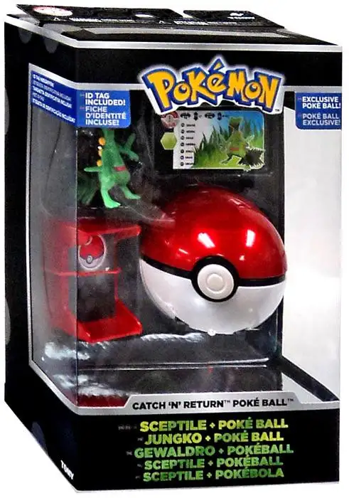 Pokemon Catch n Return Pokeball Sceptile & Poke Ball Trainer's Choice Figure