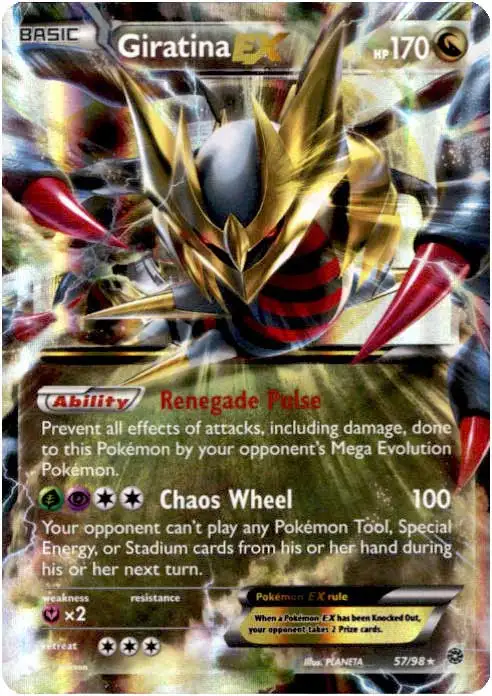 Pokemon Trading Card Game XY Ancient Origins Ultra Rare Giratina EX #57