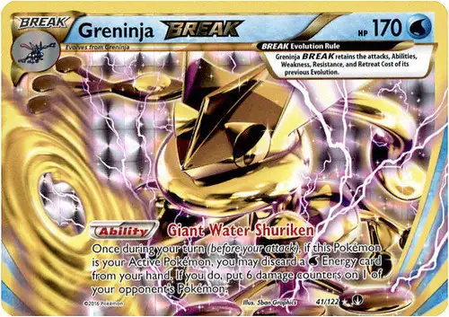 Pokemon Trading Card Game XY BREAKpoint Rare BREAK Greninja BREAK #41 [Heavily Played]