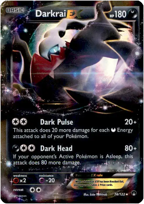 Pokemon Trading Card Game XY BREAKpoint Ultra Rare Darkrai EX #74