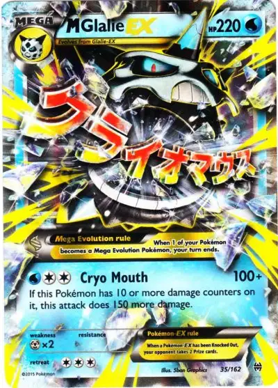 Pokemon Trading Card Game XY BREAKthrough Ultra Rare M Glalie EX #35