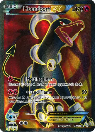 Pokemon Trading Card Game XY BREAKthrough Ultra Rare Houndoom EX #153