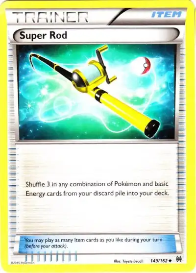 Pokemon Trading Card Game XY BREAKthrough Uncommon Super Rod #149