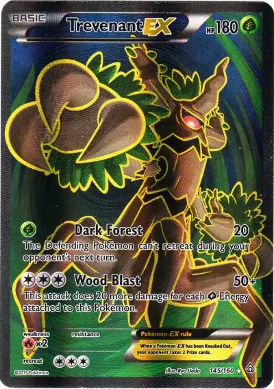 Pokemon X & Y Primal Clash Ultra Rare Trevenant EX #145