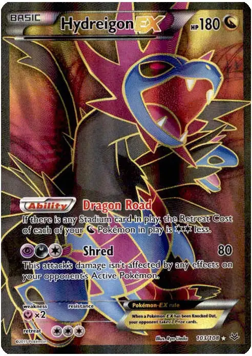Pokemon Trading Card Game XY Roaring Skies Ultra Rare Hydreigon EX #103