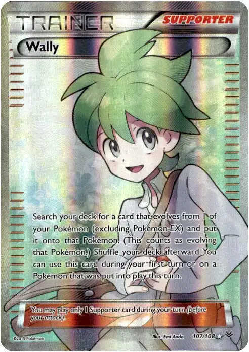 Pokemon Trading Card Game XY Roaring Skies Ultra Rare Wally #107 [Heavily Played]