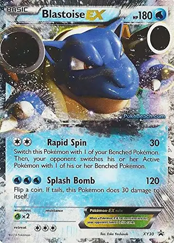 Pokemon X & Y Promo Ultra Rare Blastoise EX XY30 [Lightly Played]