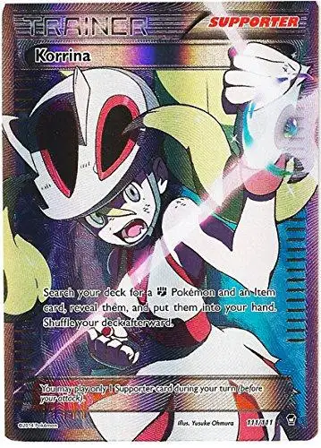 Pokemon X & Y Furious Fists Ultra Rare Korrina #111
