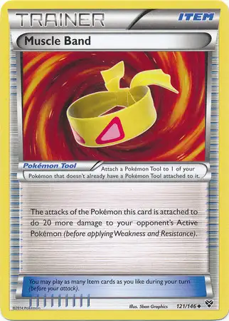 Pokemon Trading Card Game XY Base Set Uncommon Muscle Band #121