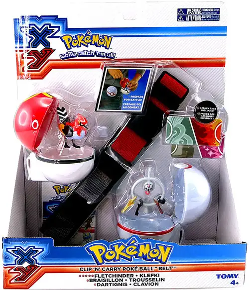Pokemon XY Fletchinder & Klefki Clip 'n' Carry Poke Ball Belt