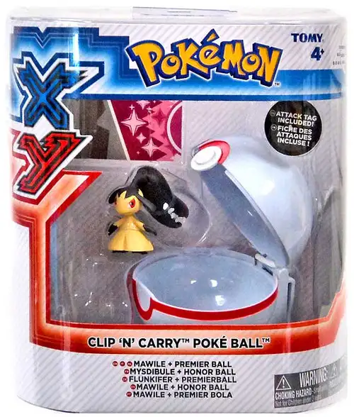Pokemon Clip n Carry Pokeball Mawile with Premier Ball Figure Set
