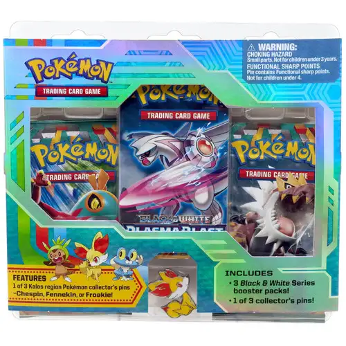 Pokemon Black & White Fennekin Pin Pack [3 Booster Packs & Pin]