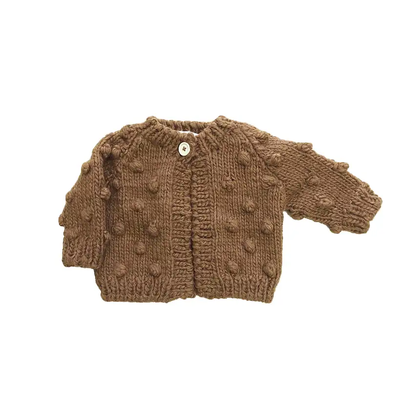 Popcorn Cardigan, Walnut