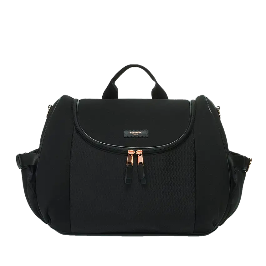 Poppy Luxe Convertible Backpack in Black