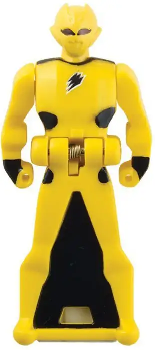 Power Rangers Super Megaforce Yellow Jungle Fury Ranger Key 2.5-Inch [Loose]