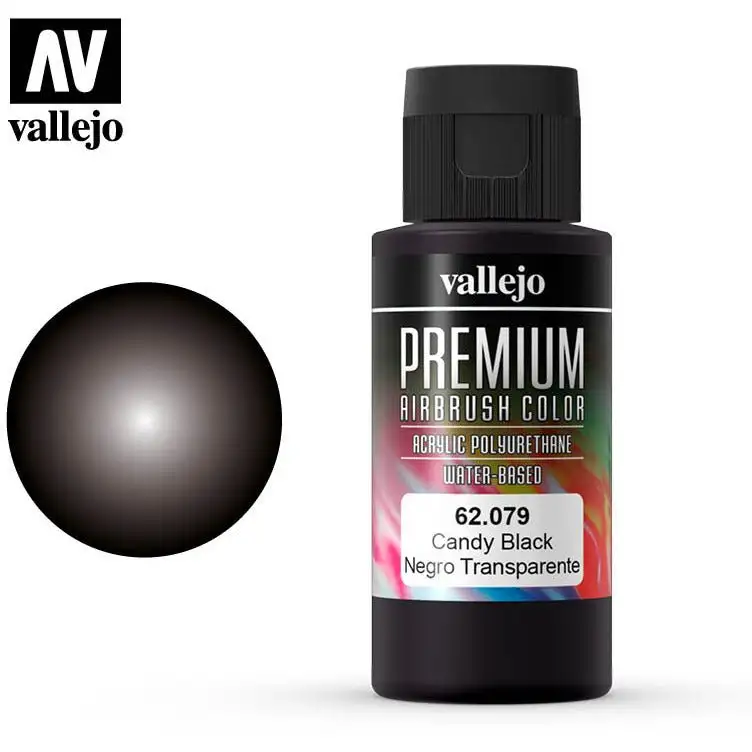 Premium Airbrush Color Vallejo Candy Black 62079