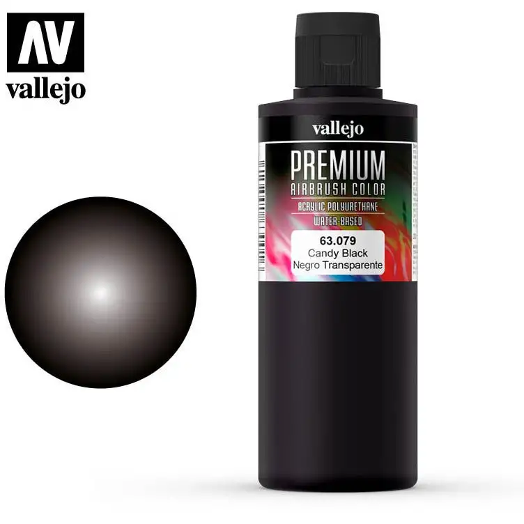 Premium Airbrush Color Vallejo Candy Black 63079