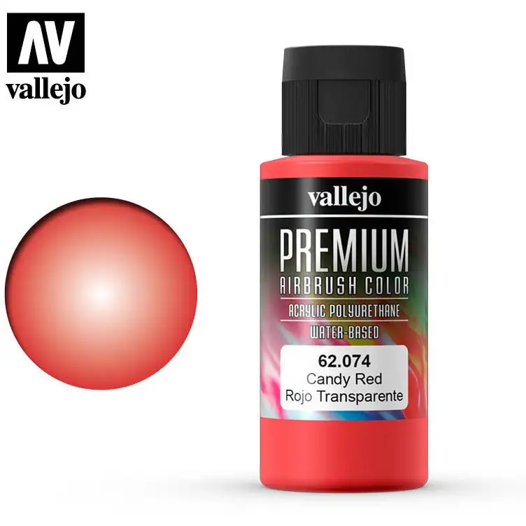 Premium Airbrush Color Vallejo Candy Red 62074